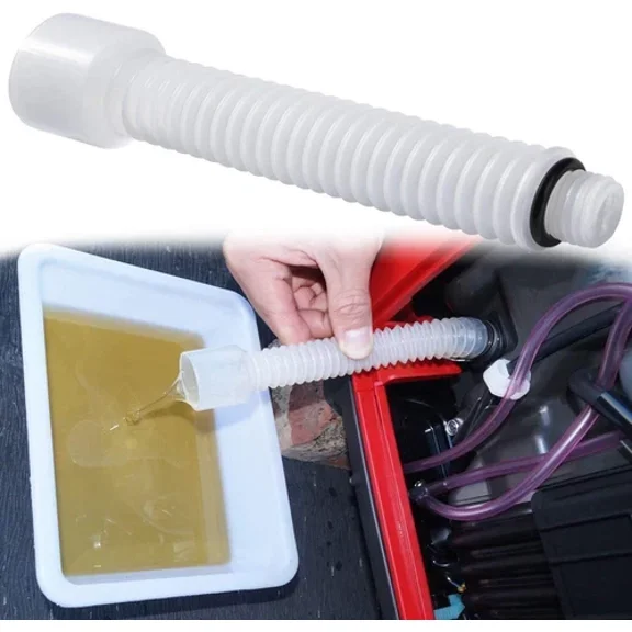 Mess Free Oil Change Funnel Tube Flexible Pipe For Honda Eu2000I Eu1000I Plastic