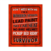 Don't Mess With Me Wall Art Print - Sarcastic Typography Poster Print for Home, Office, Study, Man Cave, Living Room & Dorm Room Decor Wall Art Gift for Humorous Friends & Family