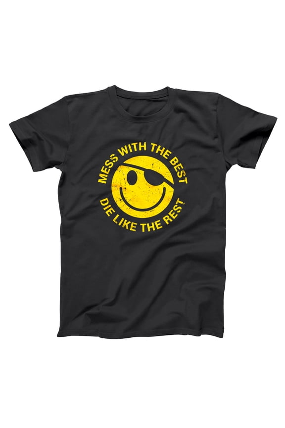 Mess With The Best Hacker Funny Geek Retro Hackers Black Basic Men's T-Shirt