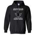 thumbnail image 1 of Mess With the Meow Meow Hoodie Sweatshirt Unisex Large Black, 1 of 5