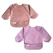 Tiny Twinkle Mess-Proof Long Sleeve Waterproof Feeding Bibs | 2-Pack Sets | Babies & Toddlers