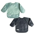 thumbnail image 1 of Tiny Twinkle Mess-Proof Long Sleeve Waterproof Feeding Bibs | 2-Pack Sets | Babies & Toddlers, 1 of 12