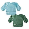 thumbnail image 1 of Tiny Twinkle Mess-Proof Long Sleeve Waterproof Feeding Bibs | 2-Pack Sets | Babies & Toddlers, 1 of 11