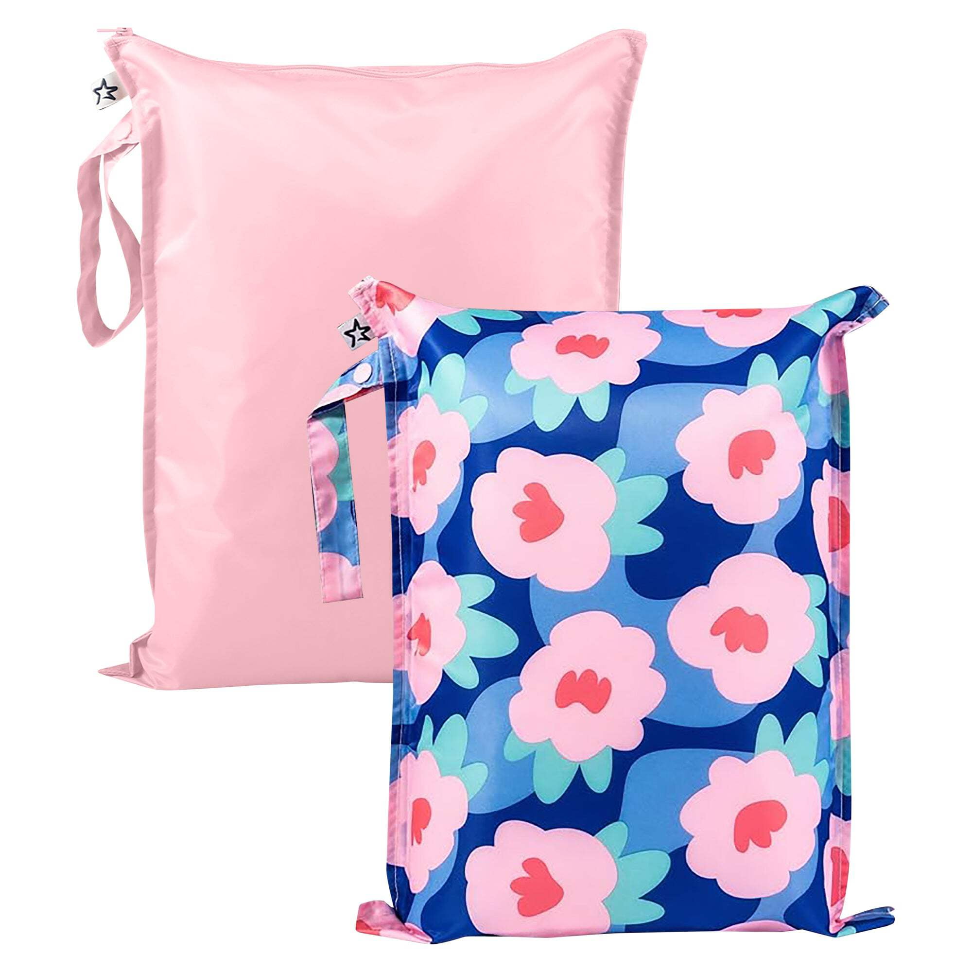 Tiny Twinkle Waterproof Wet Dry Bags | 2-Pack Set | Baby & Toddler Bags for Swim, Diapers and Travel