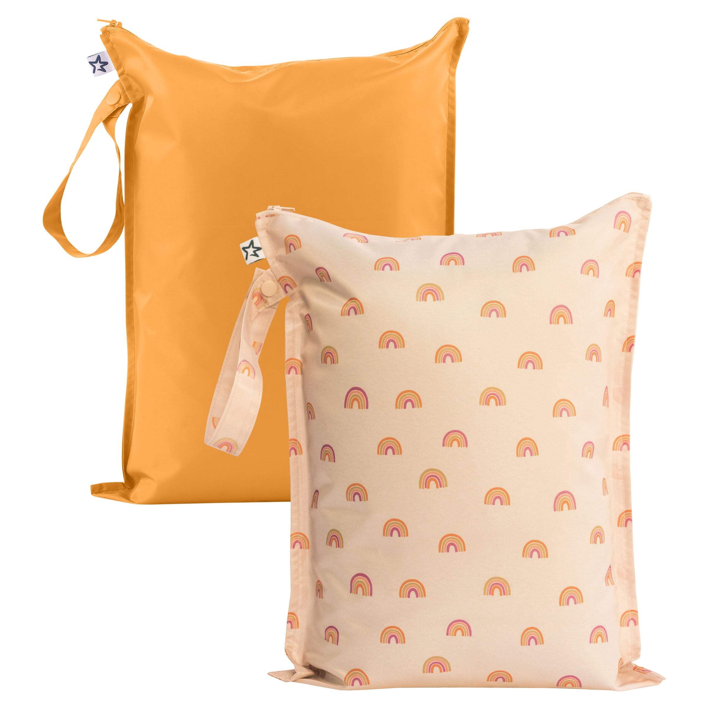 Tiny Twinkle Waterproof Wet Dry Bags | 2-Pack Set | Baby & Toddler Bags for Swim, Diapers and Travel