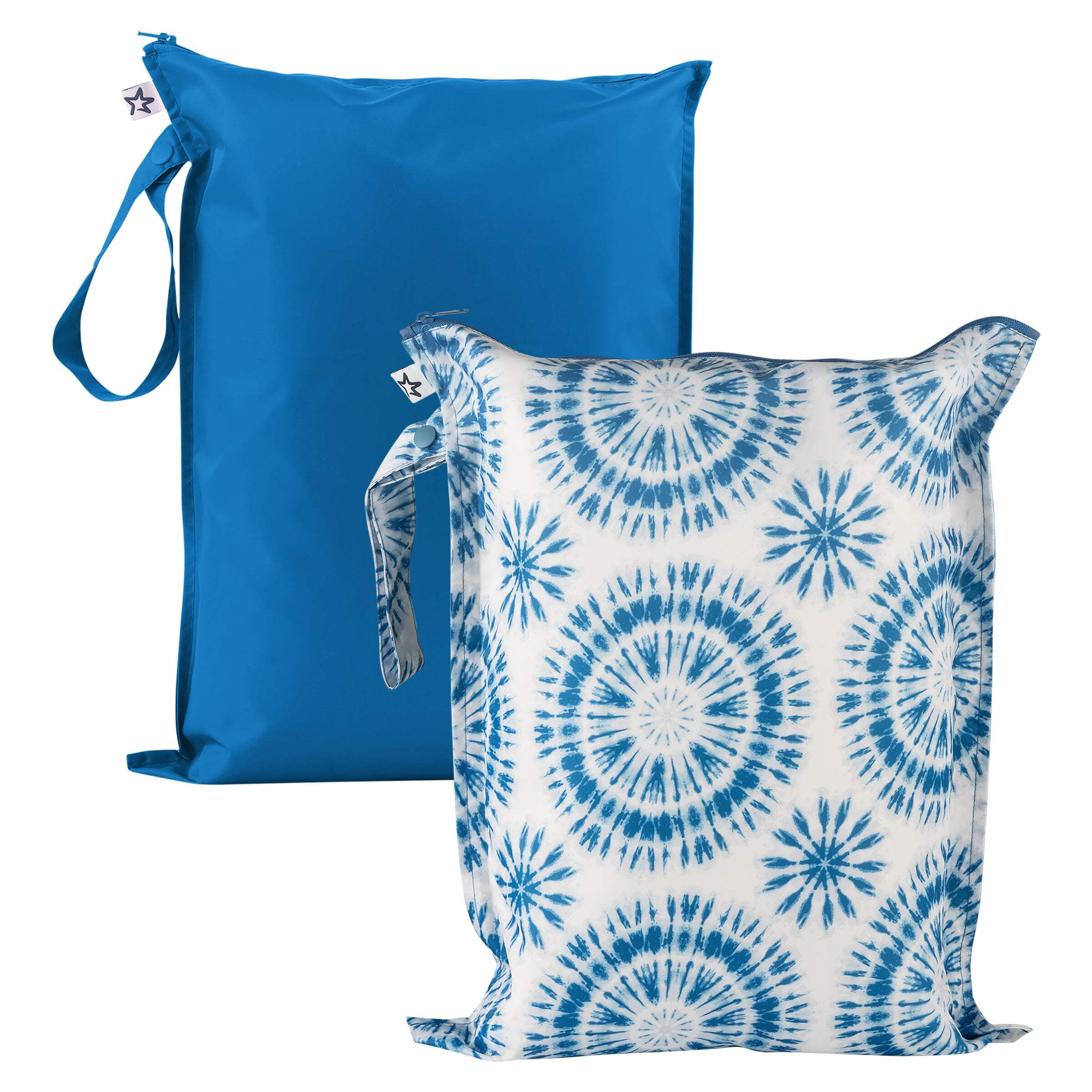 Tiny Twinkle Waterproof Wet Dry Bags | 2-Pack Set | Baby & Toddler Bags for Swim, Diapers and Travel