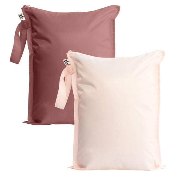 Tiny Twinkle Waterproof Wet Dry Bags | 2-Pack Set | Baby & Toddler Bags for Swim, Diapers and Travel