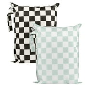 Tiny Twinkle Waterproof Wet Dry Bags | 2-Pack Set | Baby & Toddler Bags for Swim, Diapers and Travel