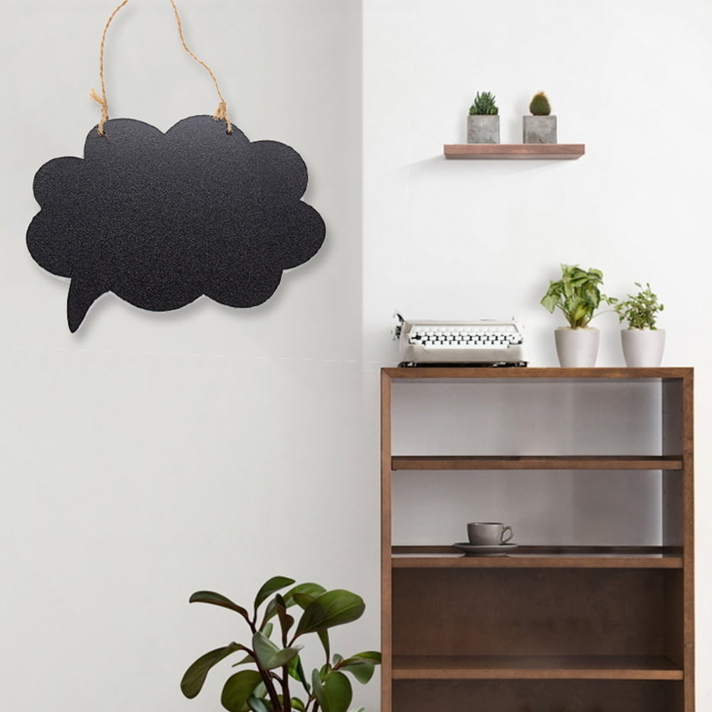 Message Blackboard 4pcs Hanging Message Board Creative Wooden