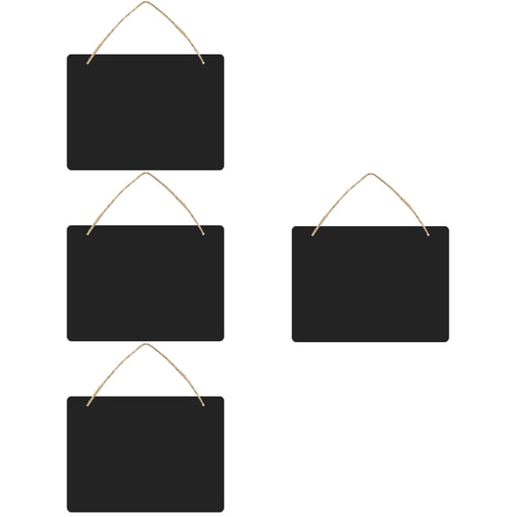 CIMAXIC Black Chalkboard Sign for Daily Use Double-Sided Reusable 4Pcs