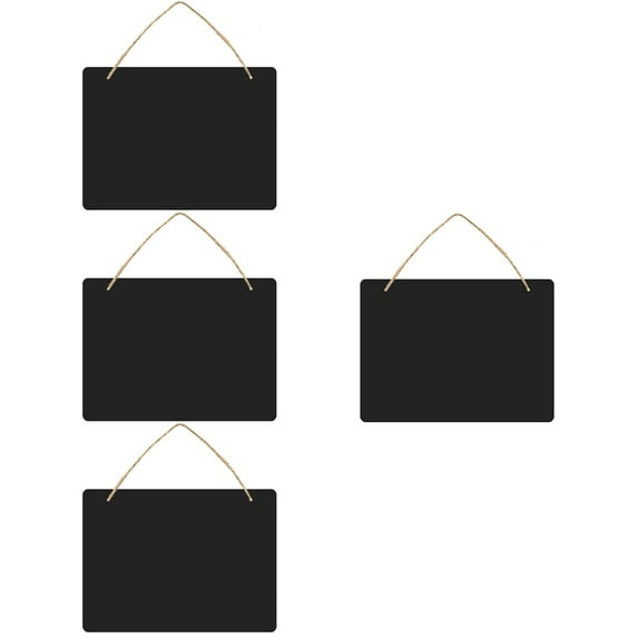 CIMAXIC Easy Setup Wall Decor Hanging Chalkboard Black Reusable 4Pcs