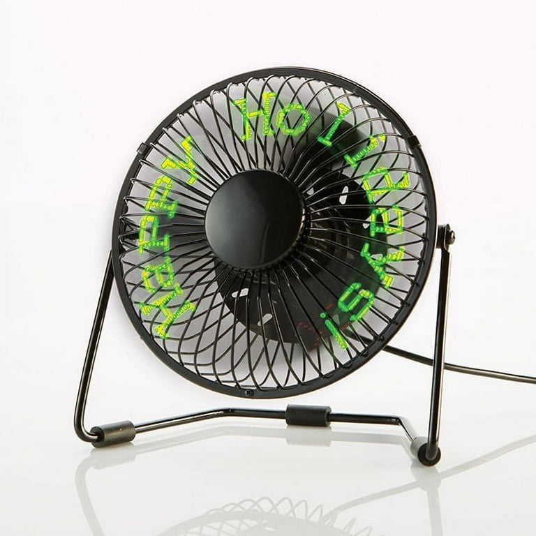 Message Fan with Floating LED Display