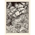 thumbnail image 1 of Message Found In A Bottle. Ship In A Storm. Poster Print By Mary Evans Picture Libraryarthur Rackham, 1 of 3
