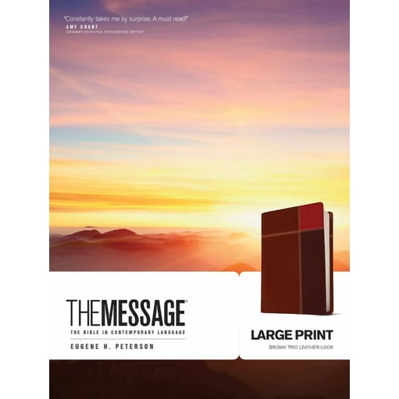 Message-MS-Large Print Numbered: The Bible in Contemporary Language, (Hardcover)