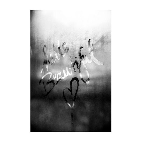 Message On A Window Print Wall Art, Modern Wall Decor For Living Room Bedroom, 8x12 UNFRAMED