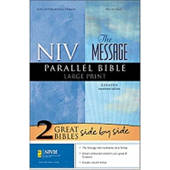 Message Parallel Bible-NIV-Numbered Large Print (Hardcover) by Zondervan Bibles (Creator)