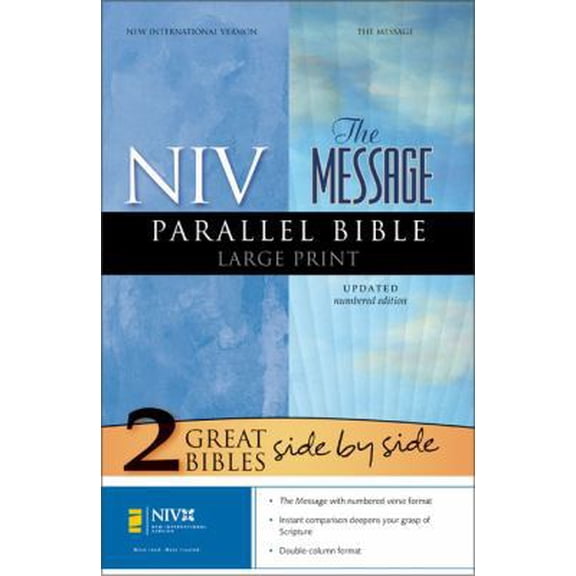 Pre-Owned Message Parallel Bible-NIV-Numbered Large Print (Hardcover) 0310937116 9780310937111