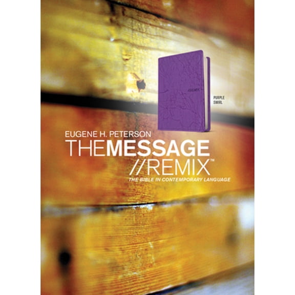Pre-Owned Message Remix 2.0 Purple Swirl Leather Like (Navpress Devotional Readers) Paperback