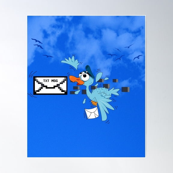 Message Sent Poster Wall Art, Modern Wall Decor For Living Room Bedroom, 24x36 UNFRAMED