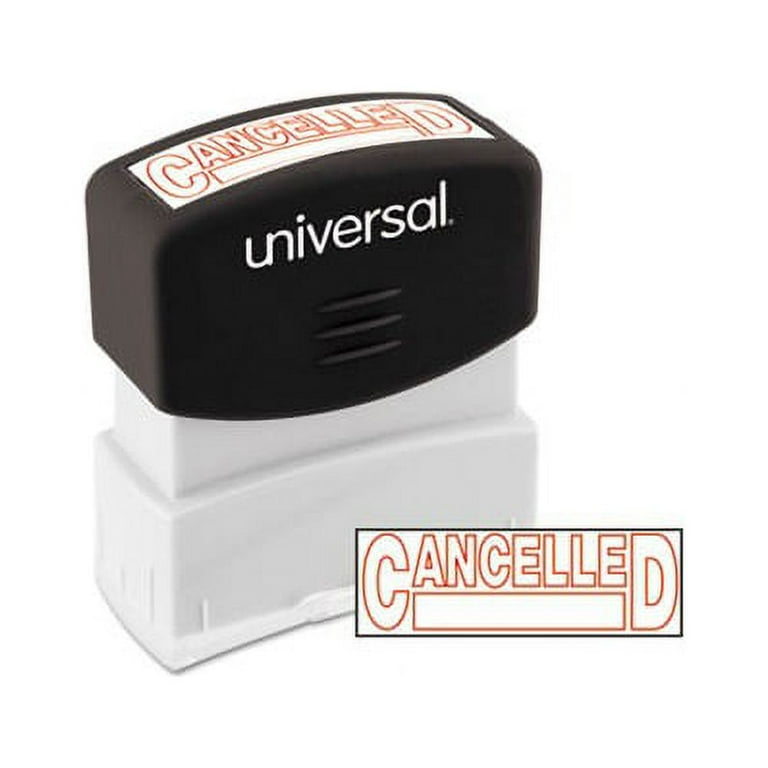 Message Stamp, CANCELLED, Pre-Inked One-Color, Red Message Stamp, CANCELLED, Pre-Inked One-Color, Red