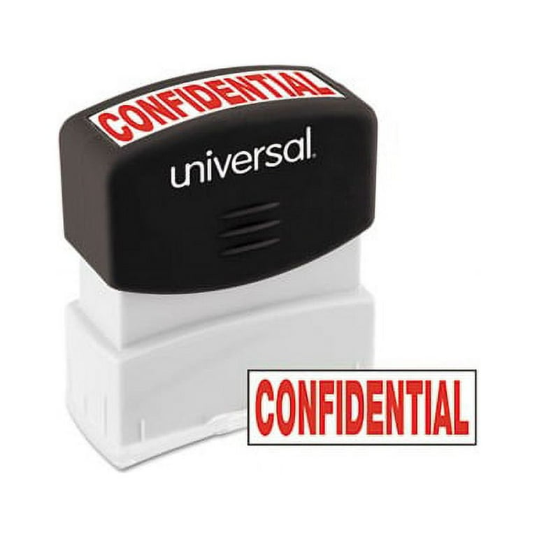 Message Stamp, CONFIDENTIAL, Pre-Inked One-Color, Red Message Stamp, CONFIDENTIAL, Pre-Inked One-Color, Red