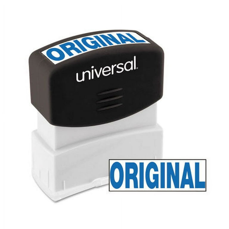 Message Stamp, ORIGINAL, Pre-Inked One-Color, Blue Message Stamp, ORIGINAL, Pre-Inked One-Color, Blue