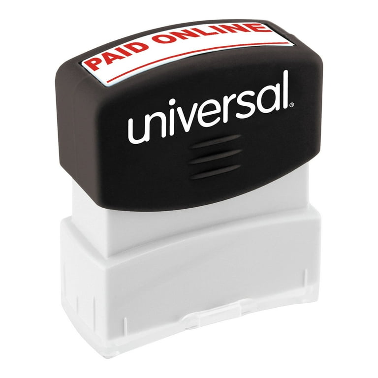Message Stamp, PAID, Pre-Inked One-Color, Red Message Stamp, PAID, Pre-Inked One-Color, Red