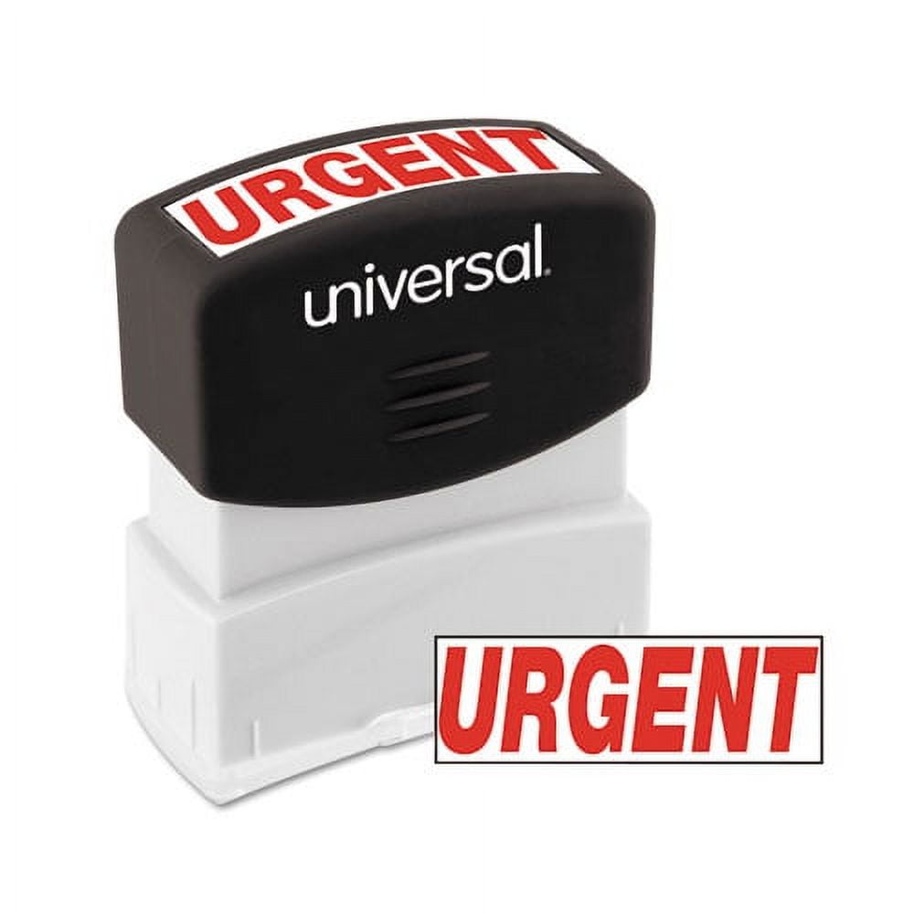 Message Stamp, Urgent, Pre-Inked One-Color, Red | Bundle of 2 Each