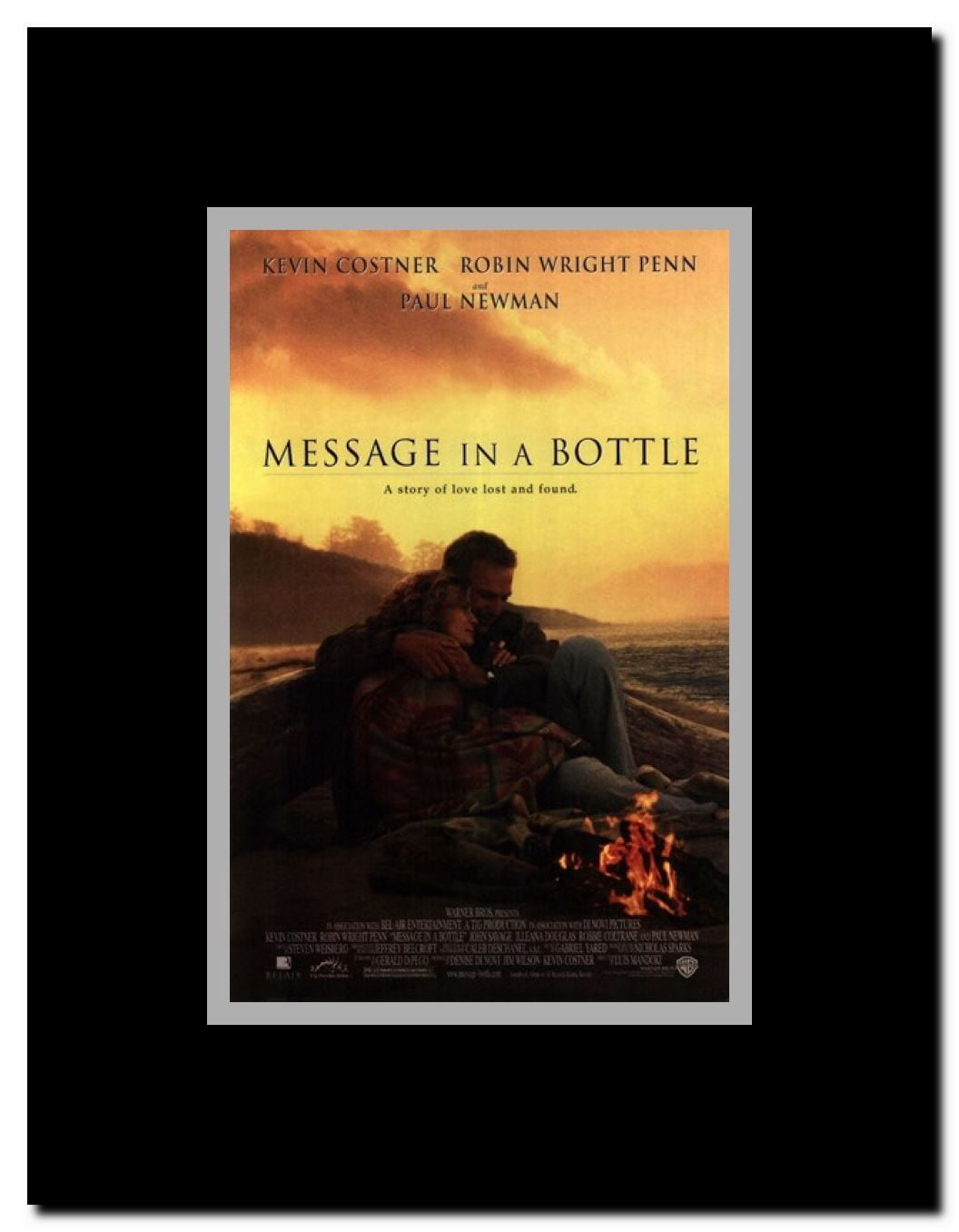 Message in a Bottle Framed Movie Poster