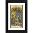 thumbnail image 1 of Messely, Johan 11x18 Black Ornate Wood Framed with Double Matting Museum Art Print Titled - Jeu de fleurs, 1 of 4
