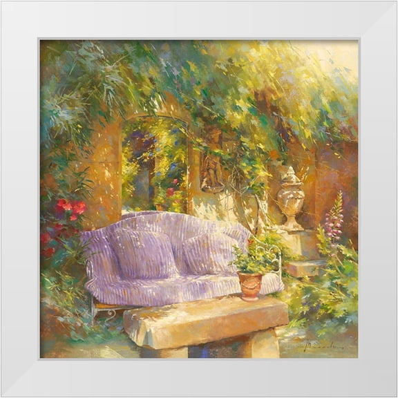 Messely, Johan 12x12 White Modern Wood Framed Museum Art Print Titled - Le miroir