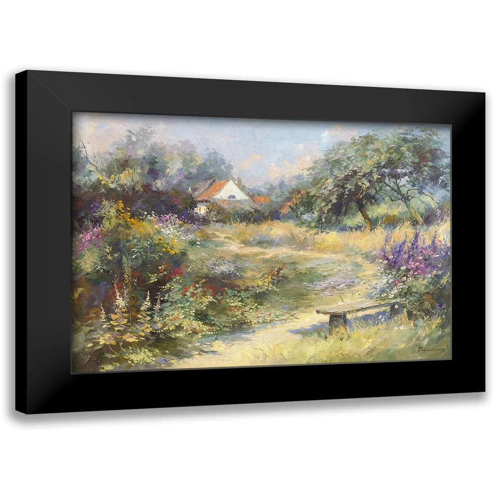 Messely, Paul 18x14 Black Modern Framed Museum Art Print Titled - Le jardin du peintre