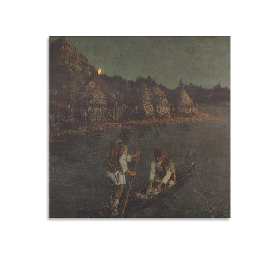 Messenger 1897 Nicholas Roerich Prints Poster Posters Wall Art Painting Canvas Gift Living Room Prints Bedroom Decor Poster Artworks 24x24inch(60x60cm)
