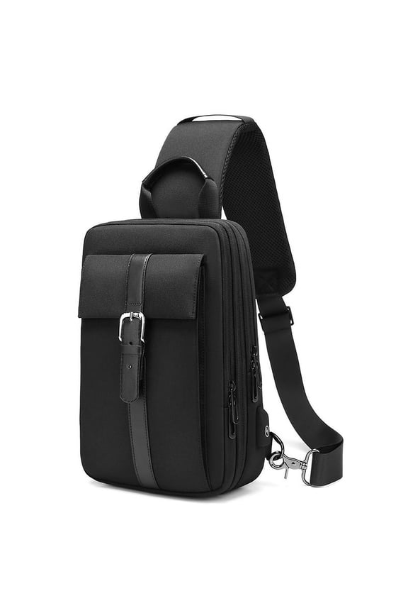 Messenger Bag Business Simple Expandable And Washable Backpack,Elite grey