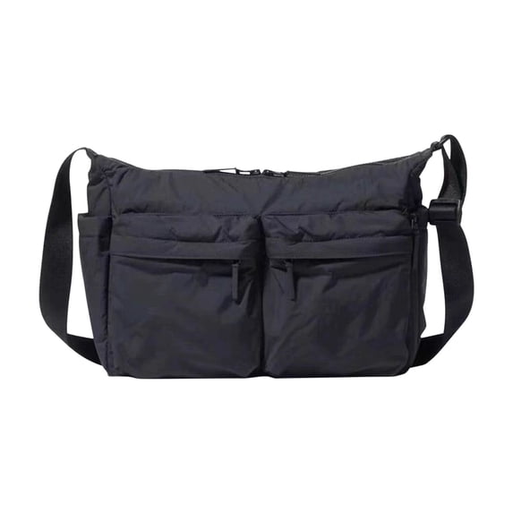 Messenger Bag, Crossbody Shoulder Bag for Men Women, Vintage Tote Laptop Large Hobo Bags with Multiple Pockets Black