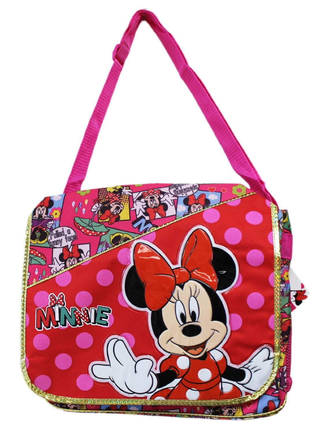 Messenger Bag Disney Minnie Mouse Comic Book New 636104