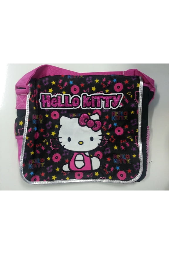 Messenger Bag - Hello Kitty - Musical Black  New 828216