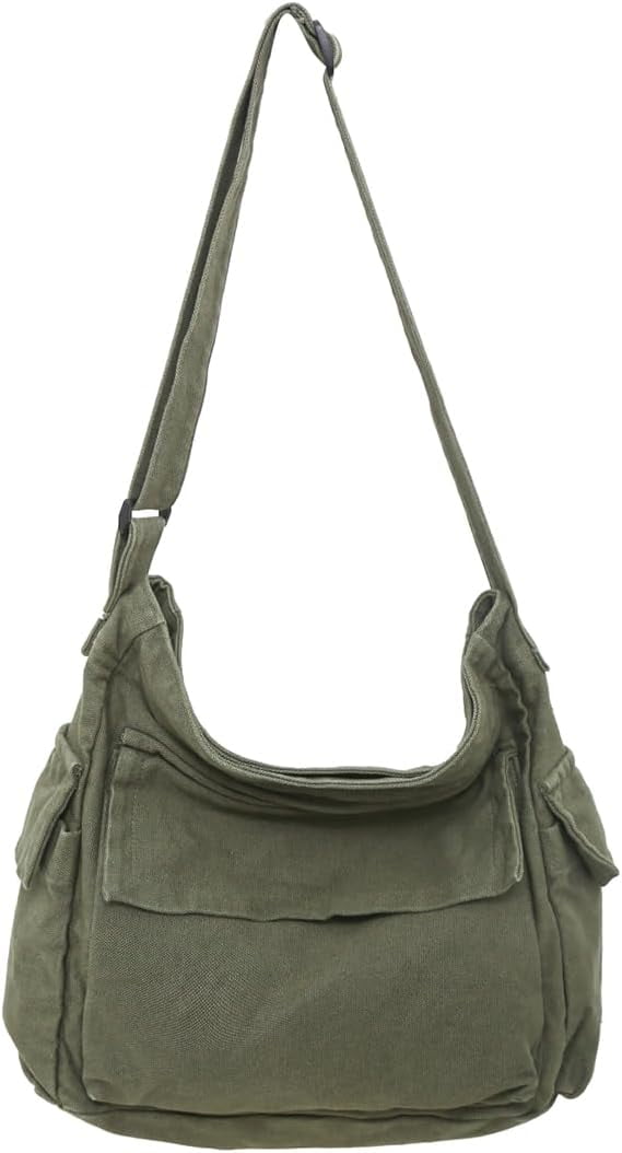 Messenger Bag Hobo Crossbody Bags for Women Canvas Bag Crossbody Tote Bag Shoulder Bag