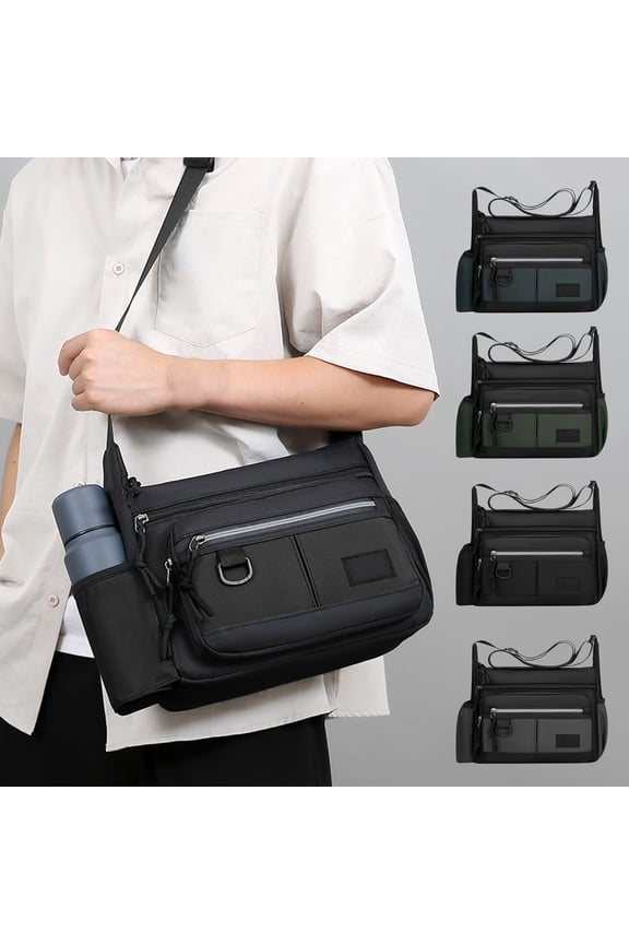 Messenger Bag for Men, Briefcases Lightweight Men's Laptop Bag Water Resistant Crossbody School Satchel Bags Computer Work Office Bag with Shoulder Strap for Work Travel Everyday Use