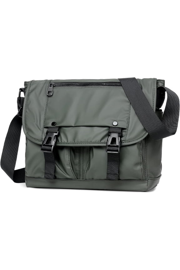 Messenger Bag for Men, Classic Water-Resistant Crossbody Shoulder Bag Medium Size