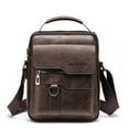 thumbnail image 1 of Messenger Bag for Men Crossbody Shoulder Purse Small Vintage PU Leather Satchel Pouch Side Crossover Handbag, 1 of 5