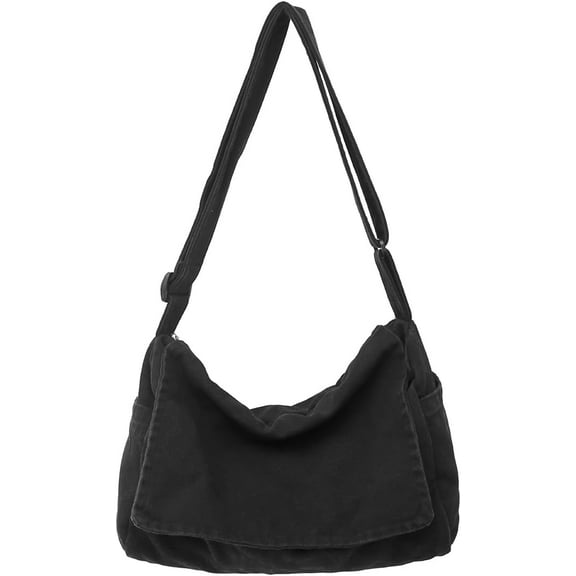 Messenger Bag for Women Men Satchel Bag Canvas Crossbody Shoulder Bag Casual Sling Bag