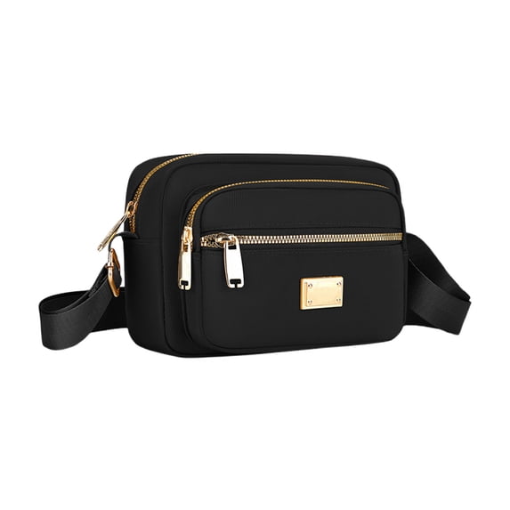 Messenger Bag for Women and Men, Canvas Shoulder Bag for School, Travel, Gym, and Shopping, 20 x 14 x 6 cm