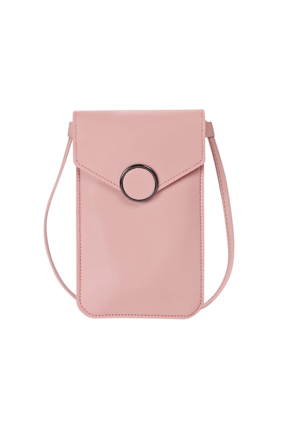 Messenger Bags Dgs Women Touchscreen Phone Bags,Mini Leather Mobile Phone Crossbody Bags Shoulder Handbag Wallet with Credit Card Slots
