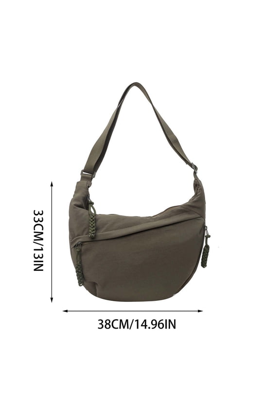 Messenger Bags Shoulder Bag Nylon Large Crossbody Bag Shoulder Bag Women Half Bag Slouchy Bag Womens Shoulder Bags Student Class Shoulder Bag Fashionable Cloth Bag