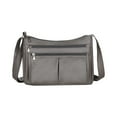 thumbnail image 1 of Messenger Bags Zipper Crossbody Bag with Wide Shoulder Strap Phone Wallet Shoulder Purse Multiple Zipper Pockets, 1 of 9