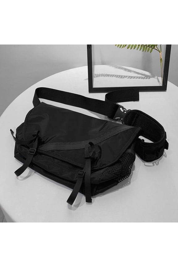 Messenger Men's Utility Shoulder Bag,Black