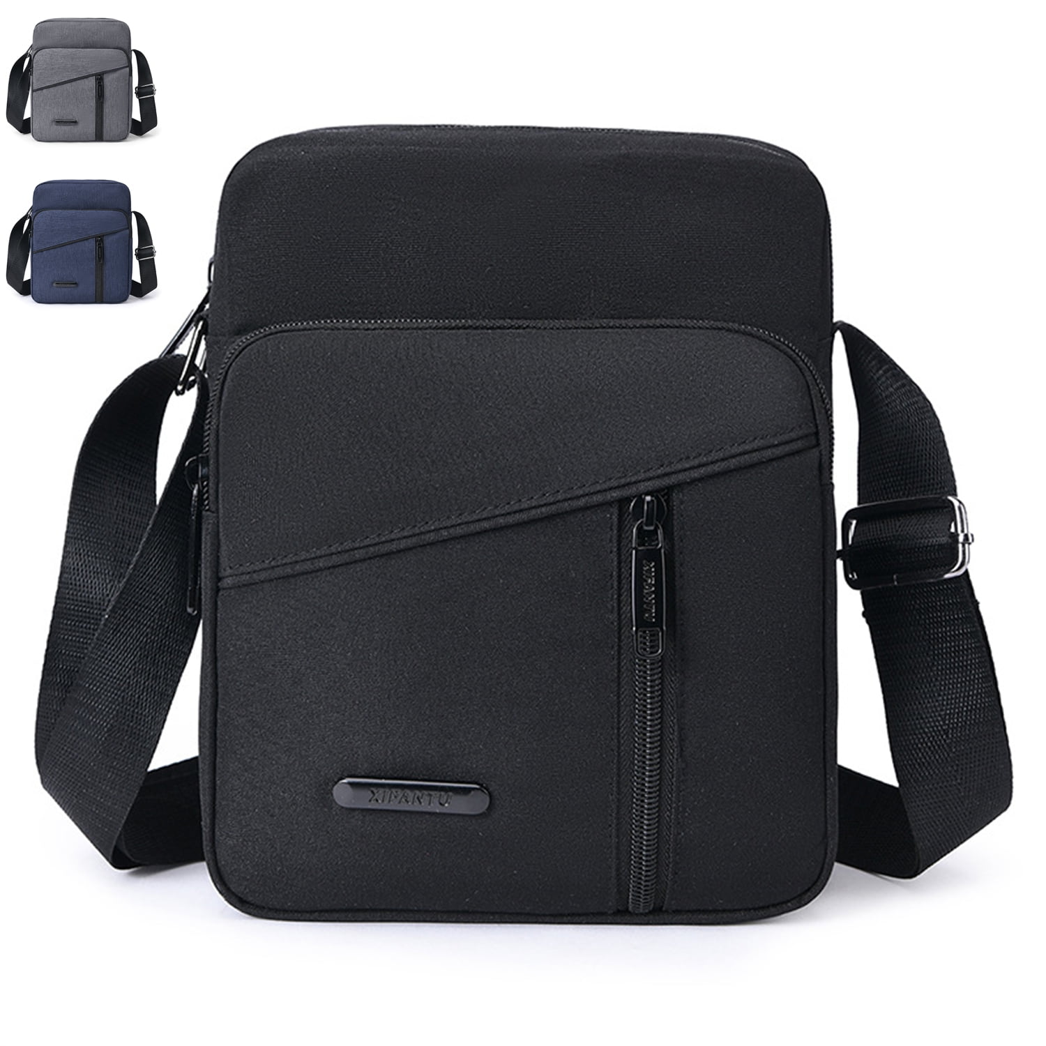 Messenger Sling Bags For Men Casual Small Zipper Crossbody Pouch Simple