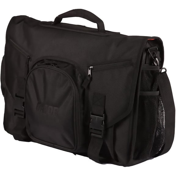 Gator - Messenger Style Bag for Laptop Based DJ MIDI Controller, Laptop, and Headphones - Regular Size