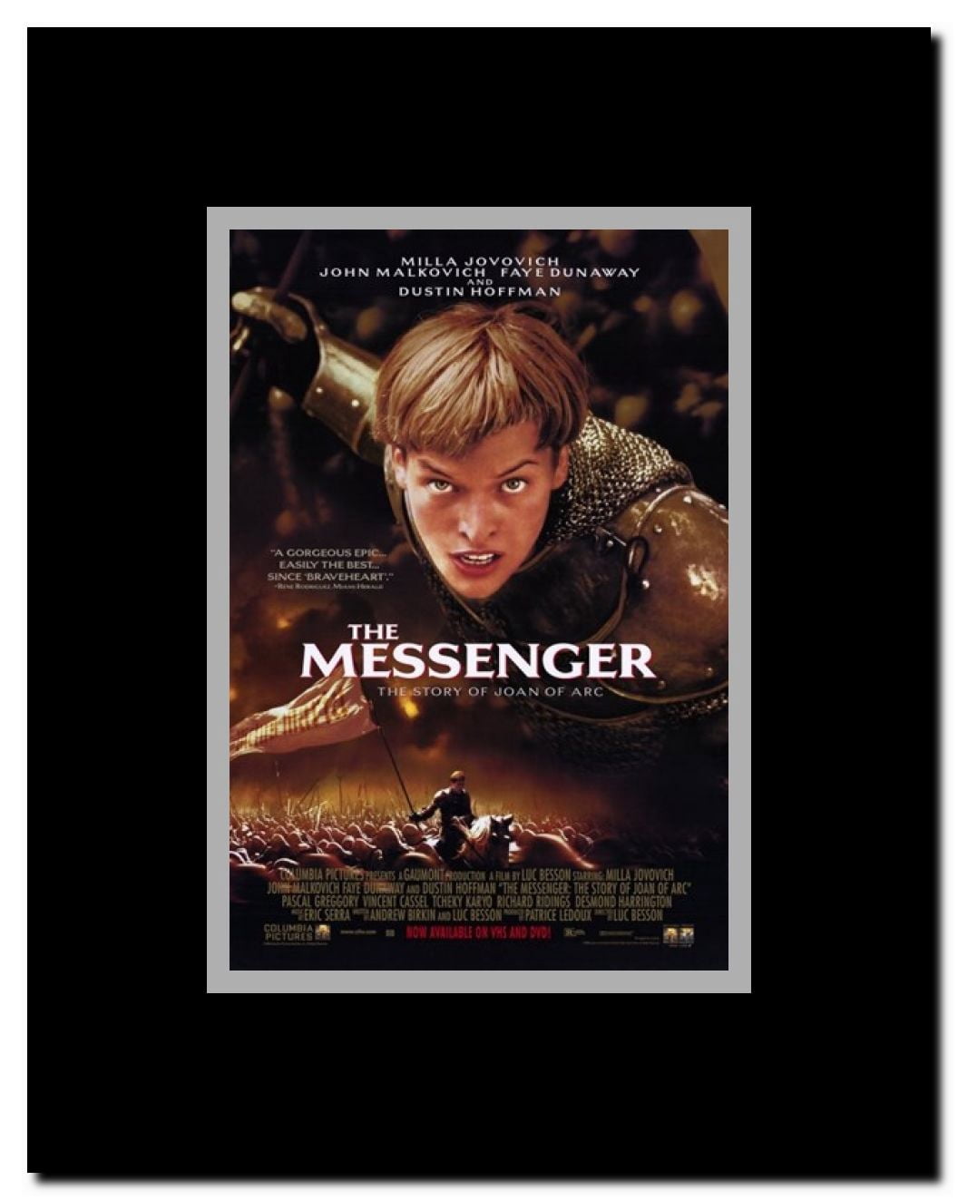 Messenger: the Story of Joan of Arc Framed Movie Poster